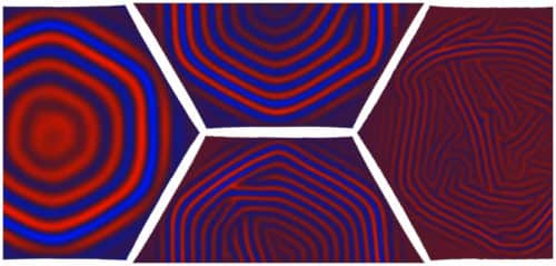 A thin elastic sheet on a soft substrate, like skin tissue on flesh, wrinkles when its geometry does not match that of the substrate. Surprisingly, the theory of liquid crystals helps to understand and predict the different wrinkling patterns. The laboratory of Dr. Hillel Aharoni, Weizmann Institute