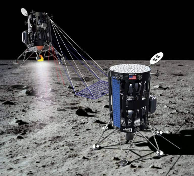 Houston-based Intuitive Machining has proposed flying up to five probes to a scientifically intriguing dark spot on the moon Credit: Intuitive Machining