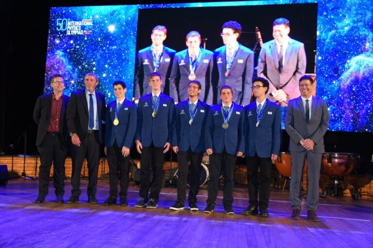 The Israeli national team at the 2019 Youth Physics Olympiad held in Tel Aviv. Photo: Yossi Ifergan, L.A.M.