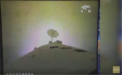 The Chinese space station Tiangong 2 is on its way to a controlled crash. Photo: Chinese Space Agency, from CGTV broadcasts