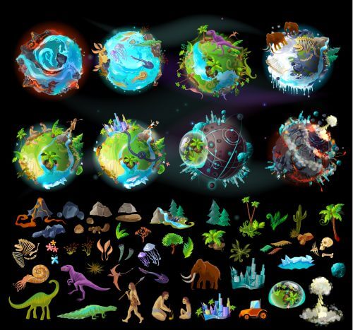 The evolution of life on Earth. Illustration: shutterstock