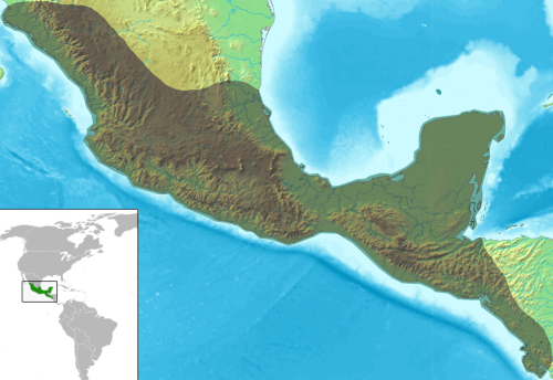 خريطة أمريكا الوسطى. من ويكيبيديا