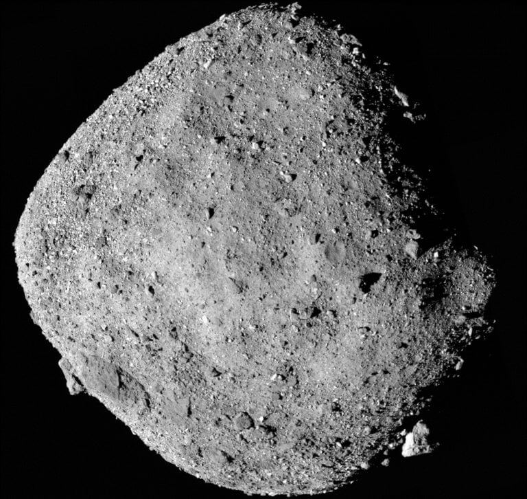 The asteroid Beno, as photographed from the Osiris Rex spacecraft from an altitude of 24 km. Photo by NASA