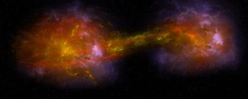 merging galaxies. Image: shutterstock
