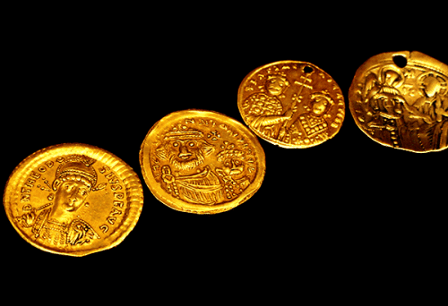 Roman gold coins. From Wikipedia