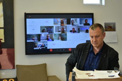 אראל מרגלית בועידת פתרונות הקורונה. צילום: אלי מנדלבאום