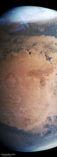 מבט של Mars Express על Terra Sabaea ו-Arabia Terra