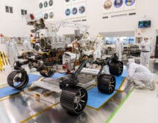 הרכב המאדימאי פרזרבנס, בבניה לקראת שיגורו בקיץ 2020. צילום סוכנות החלל האירופית