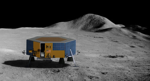 Masten's XL-1 lunar lander will carry science and technology probes to the moon's south pole in 2022. Image: Masten Space Systems