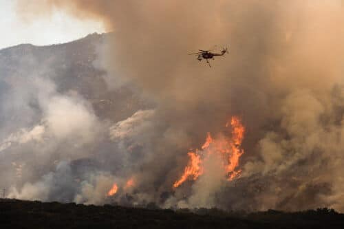 Fire in California. The cumulative damage of the fires was about 16.5 billion dollars. Photo: Andrea Booher/FEMA