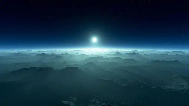 אטמוספירה של כוכב לכת סלעי מחוץ למערכת השמש. איור: נאס"א