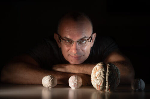 דר' אורן שריקי, מהמחלקה למדעי הקוגניציה והמוח באוניברסיטת בן-גוריון.  צלם: דני מכליס