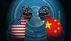 בינה מלאכותית - ארה"ב נגד סין. איור: shutterstock