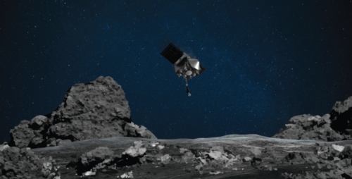 משימת OSIRIS-REx של נאס"א מוכנה לגעת בפני השטח של האסטרואיד בנו. קרדיטים: נאס"א / גודארד / אוניברסיטת אריזונה