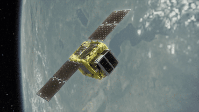 Astroscale space debris cleanup satellite. PR photo