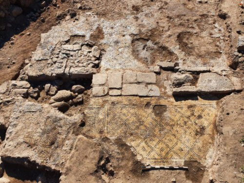La squisita struttura in cui è stata riutilizzata l'incisione.  Foto: Tzachi Lang, Israel Antiquities Authority