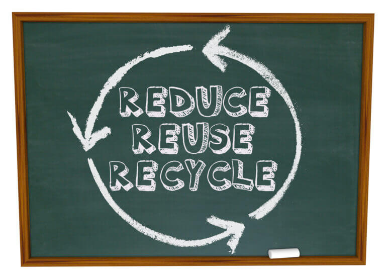 The order of priorities - reduction at the source, reuse and only if there is no other option - recycling. Image: depositphotos.com