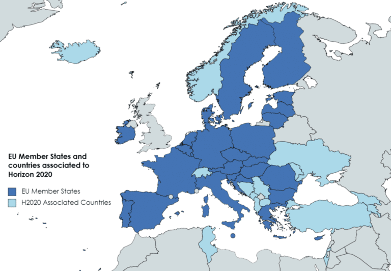 The countries that are members of the Horizon 2020 program that ends this year - in dark blue, countries that belong to the European Union, in light blue the associated countries that the UK will now also join. Associated countries will not be able to participate in the Horizon Europe program in the fields of quantum and space.