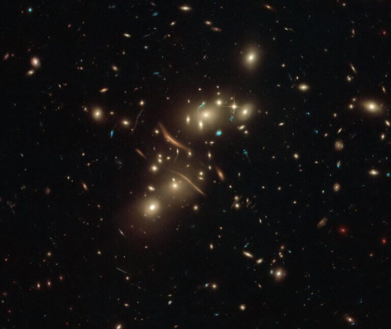 A space telescope image of the galaxy cluster Abell 2813 (also known as ACO 2813). Credit: ESA/Hubble and NASA, Do. Coe