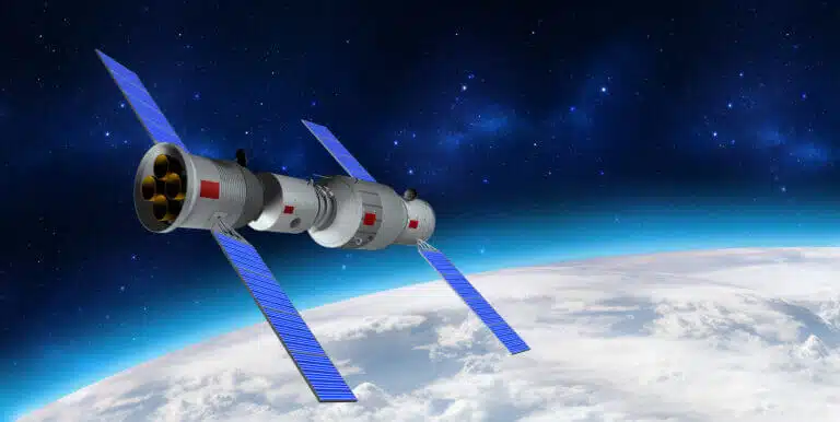 Visualization of the Chinese space station Tiangong 1. Photo: depositphotos.com