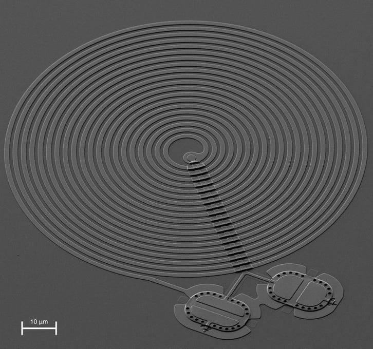 The device that Kotler and his colleagues built to create an interlacing between two tiny drums, thin membranes made of aluminum, and measure it. Photo courtesy of Florent LeCoq and Shlomi Kotler - US National Institute of Standards and Technology