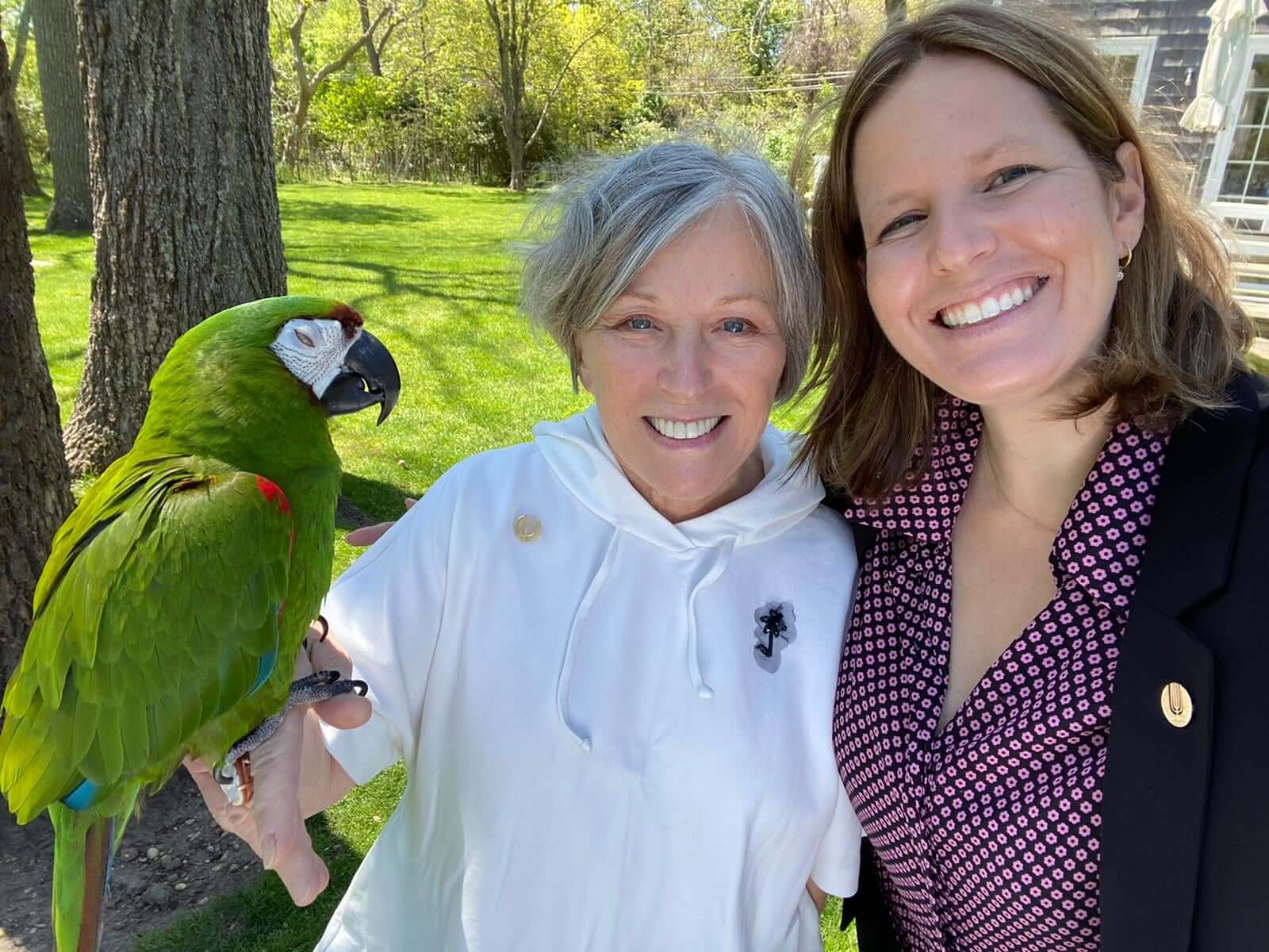 Sandy Sherman and CEO of the Wolf Foundation Reot Yanon-Berman. Photo: The Wolf Foundation