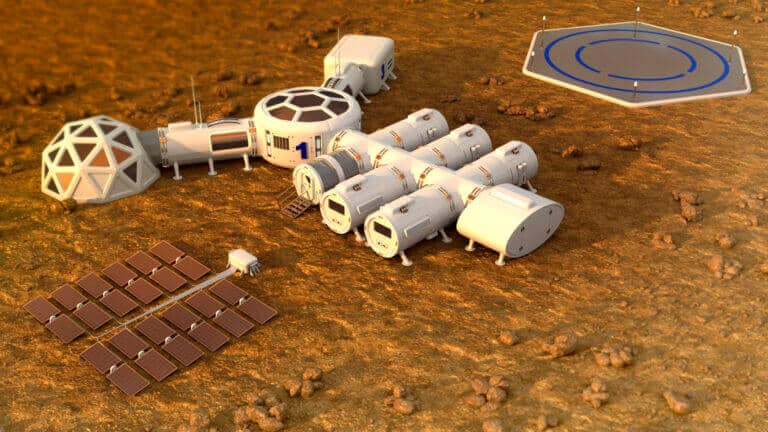First colony on Mars. Image: : depositphotos.com
