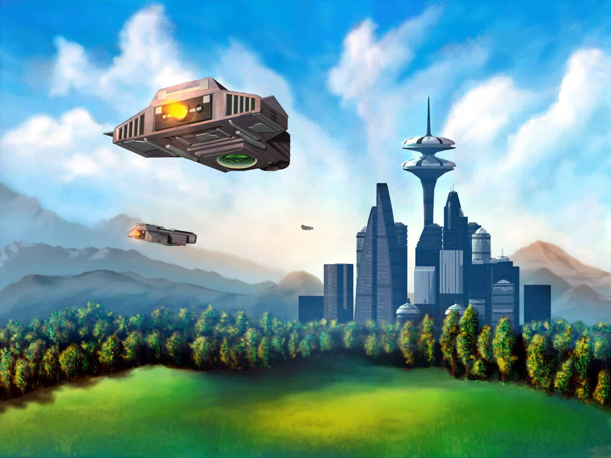 A futuristic city. Illustration: depositphotos.com