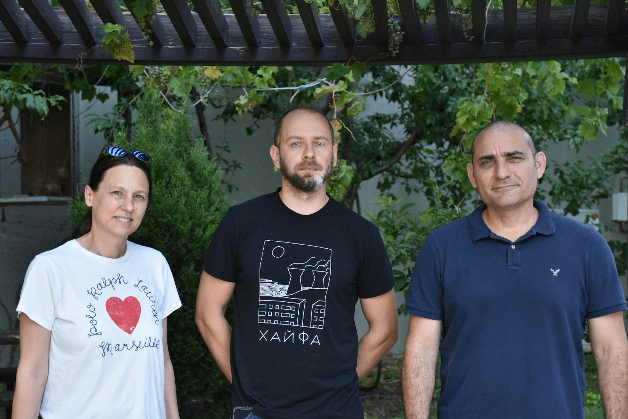 From right to left: Prof. Ariel Kaplan, Dr. Sergey Rodnitsky and Prof. Philippa Melamed. Photo: Technion Spokesperson