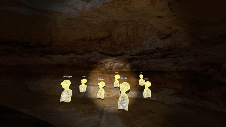 סיור מציאות מדומה במערת לסקוב בצרפת בה השתמרו ציורי קיר פרההסטוריים. צילום יחצ, דאסו סיסטמס