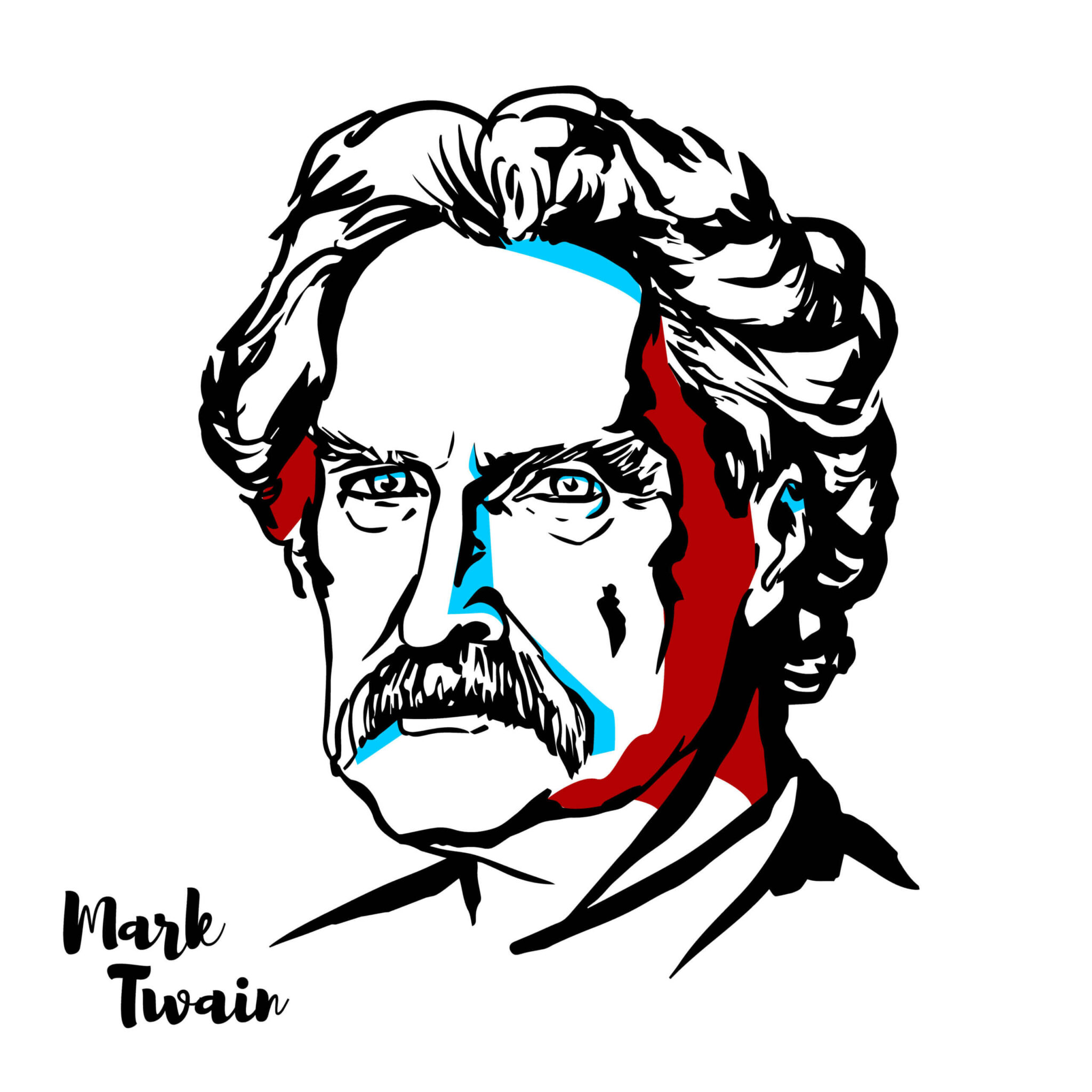 Mark Twain. Illustration: shutterstock