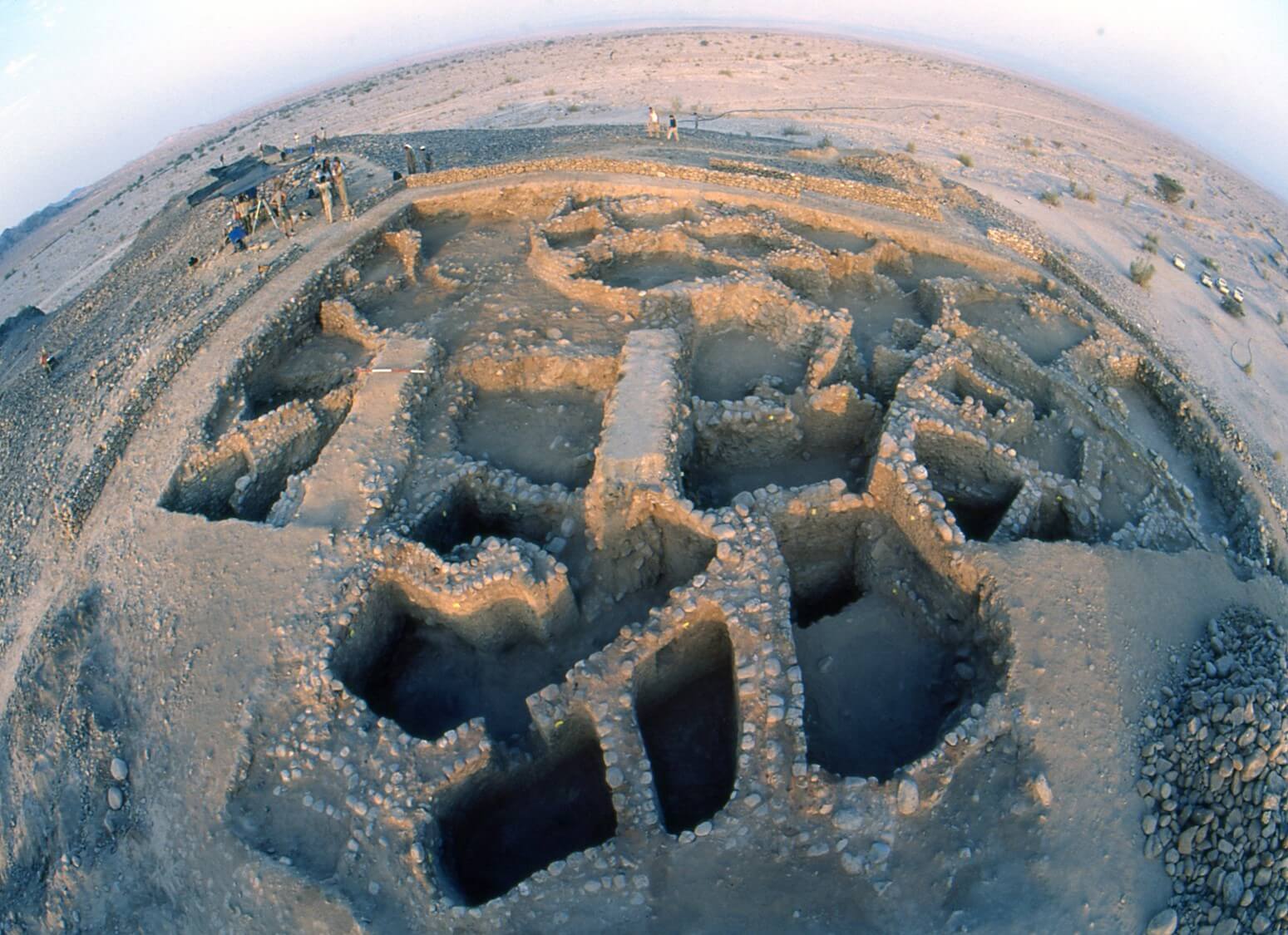 The archaeological site in Wadi Paynan. Credit: Thomas Levy