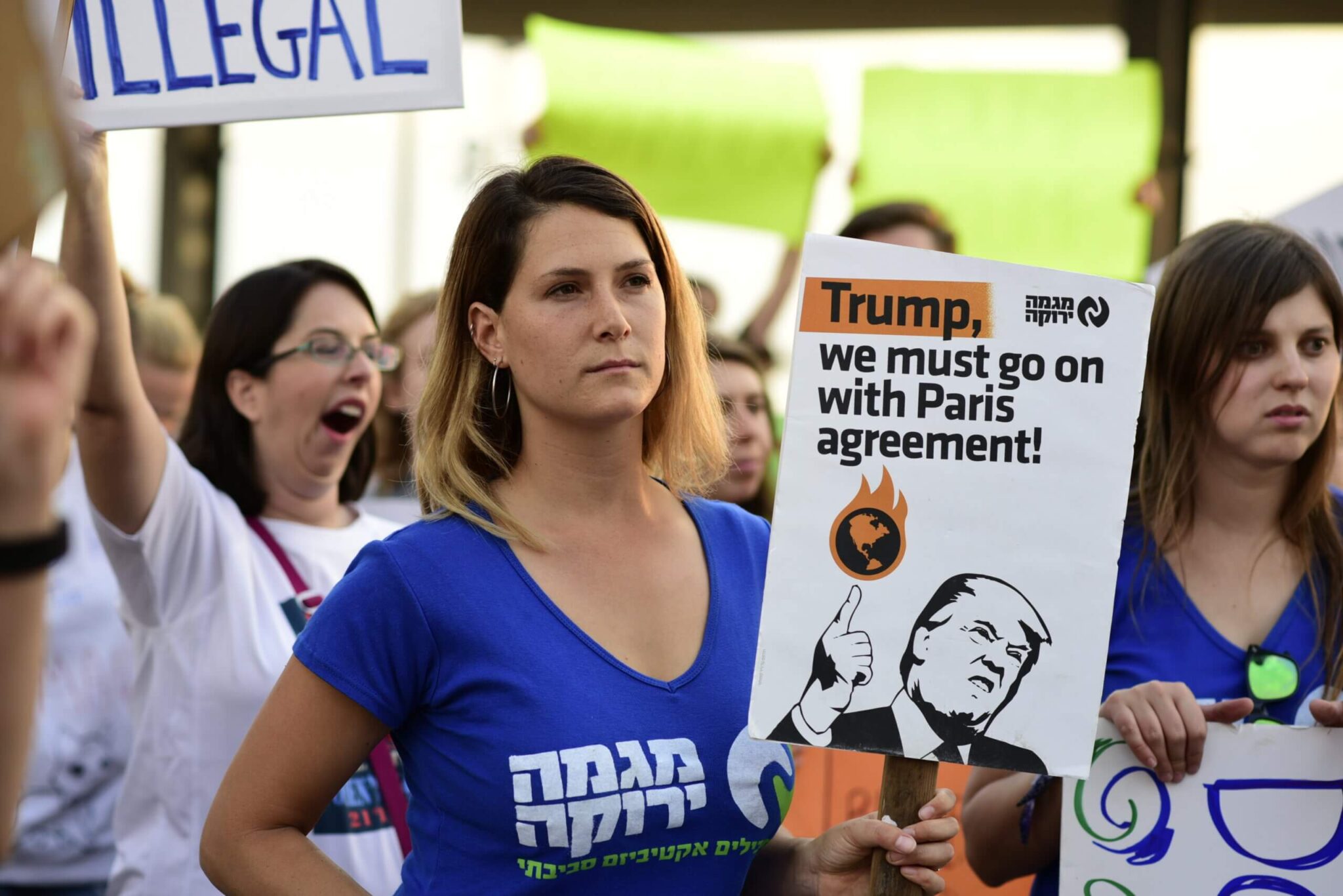 A demonstration against Trump's withdrawal from the climate plan on May 22, 2017. Photo: shutterstock