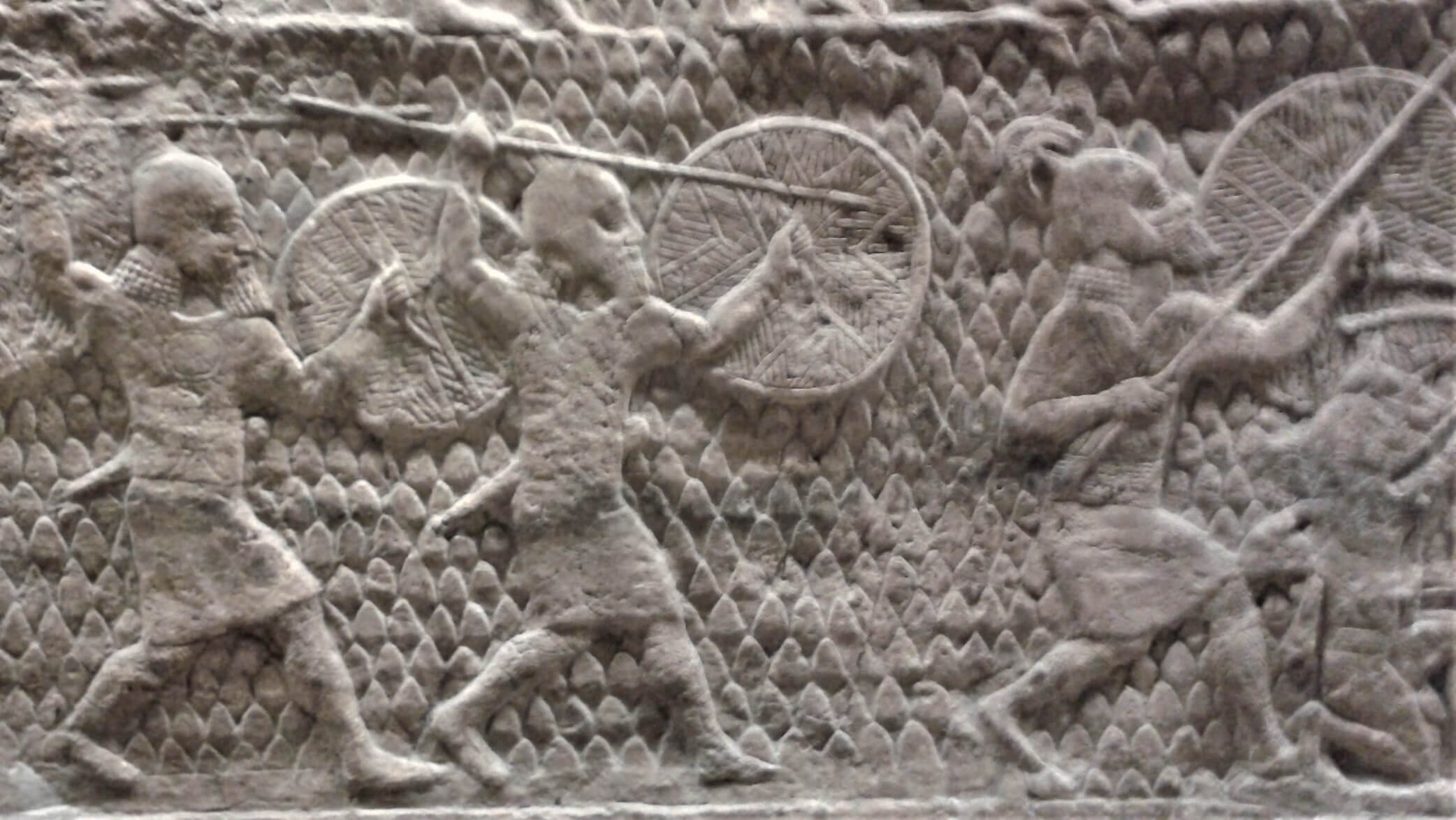 مقطع من نقش سنحاريب يصور الحرب في لخيش. الصورة: هيئة الآثار
