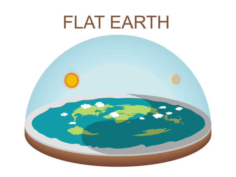 The flat earth model. Illustration: depositphotos.com
