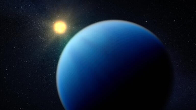 כך עשוי להיראות כוכב הלכת TOI-421 b. TOI-421 b הוא כוכב לכת בגודל תת-נפטון המקיף כוכב דמוי שמש במרחק של כ-244 שנות אור מכדור הארץ במסלול דומה לזה שבו מקיף כוכב חמה את השמש. TOI-421 b נחשבת לאווירה צלולה ללא אובך ועננים. קרדיט: NASA, ESA, CSA ו-D. Player (STScI)