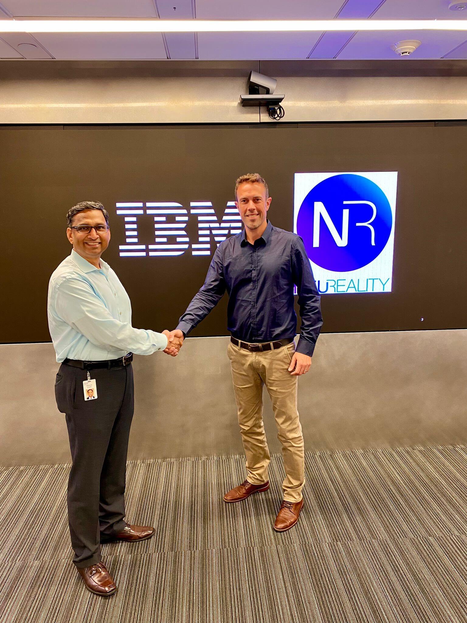 On the left, Mokesh Kara, IBM and Moshe Tanach, Neuraliti. Photo: Neuraliti