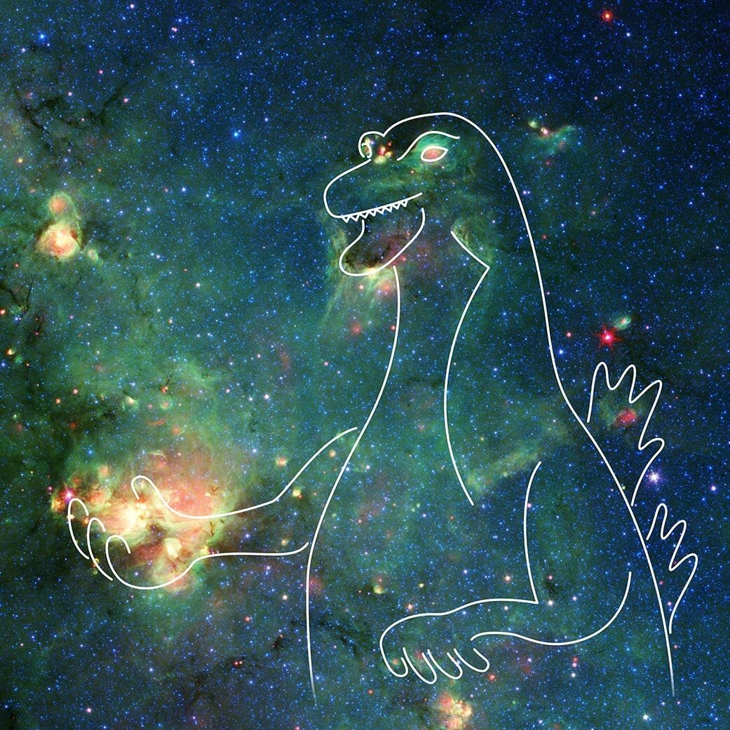 This is the previous image to which Godzilla's outline was added. Credit: NASA/JPL-Caltech