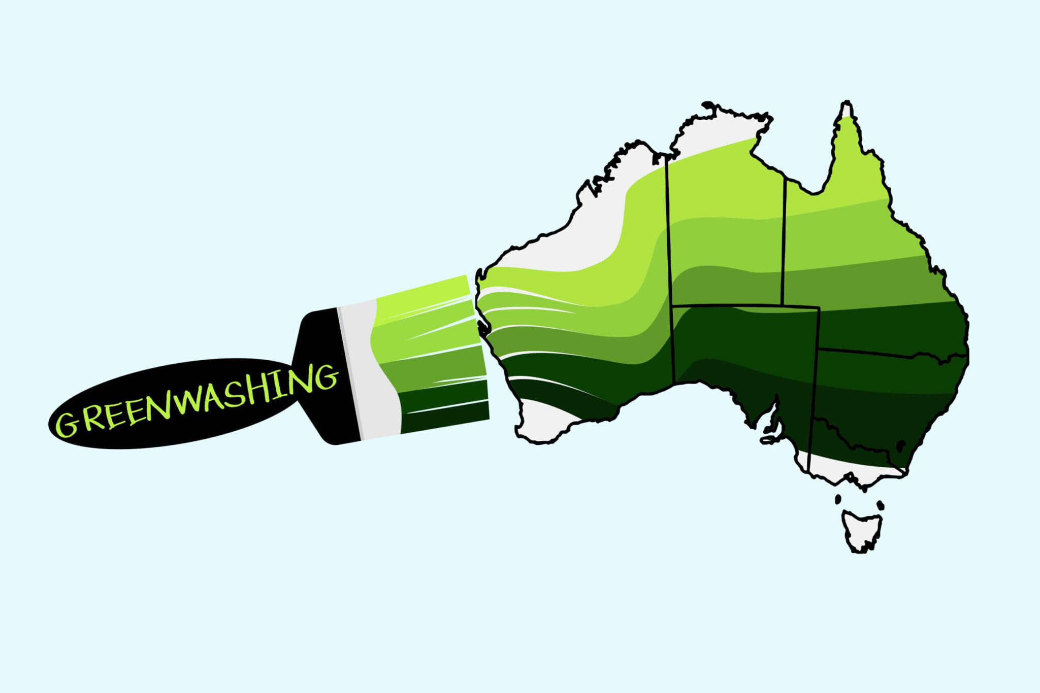 Australia brought green plaster to the Glasgow conference. Illustration: shutterstock