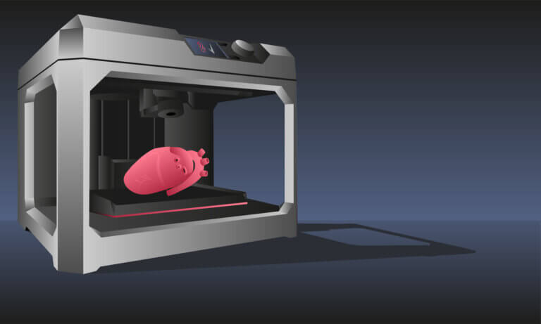 XNUMXD printing of organs. Illustration: depositphotos.com