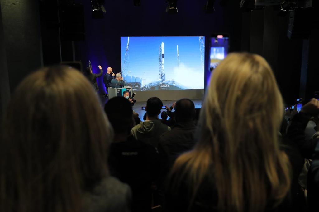 Satellite launch event, 13/1/22. Photo: Ronen Horesh, CEO