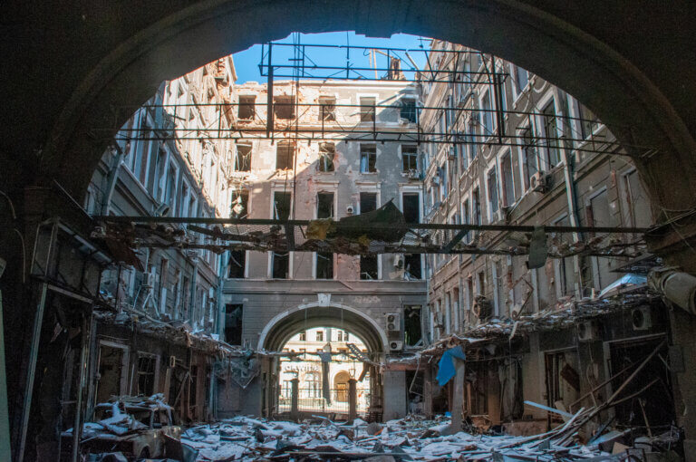 Bombed Kharkiv. 15/3/2022. Photo: depositphotos.com