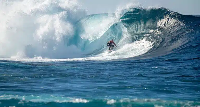 A surfer carried on a big wave. Illustration: depositphotos.com