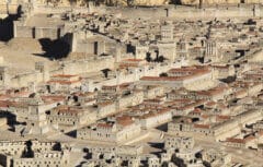 דגם ירושלים מימי בית שני במוזיאון ישראל (לשעבר בהולילנד) - במרכז - מקדש הורדוס. צילום: depositphotos.com