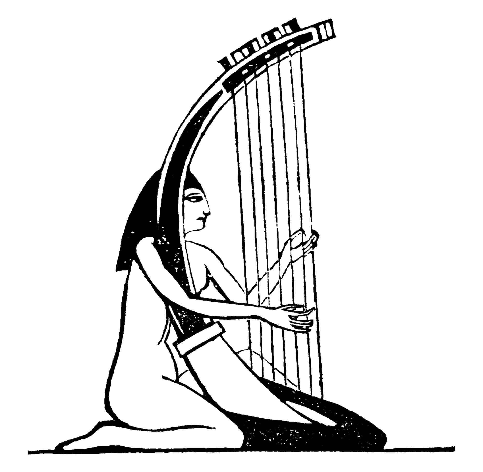 A harp from ancient Egypt. Variable number of strings. Illustration: depositphotos.com Illustration: depositphotos.com