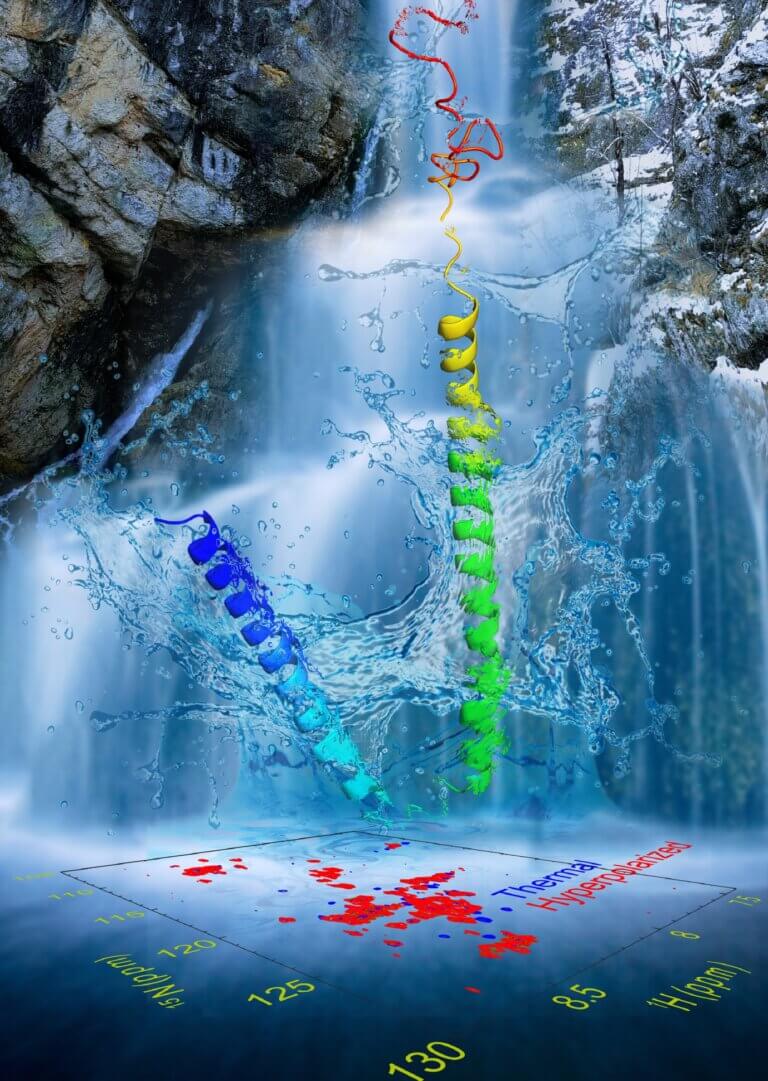 A cold and polarized shower for biological molecules. Courtesy of the researchers