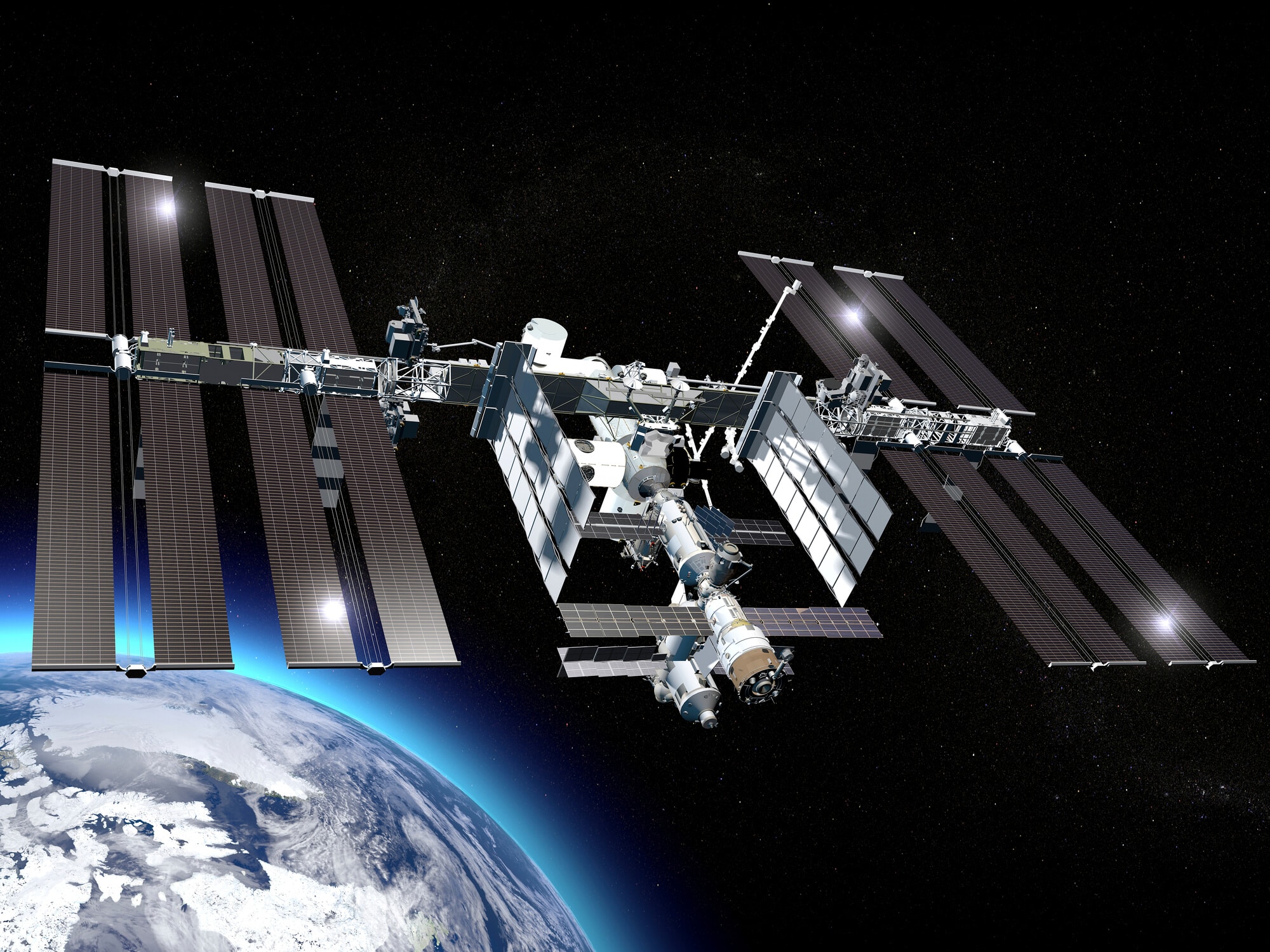 The International Space Station. Photo: depositphotos.com