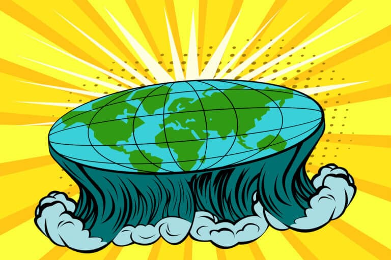 The flat earth theory. Image: depositphotos.com