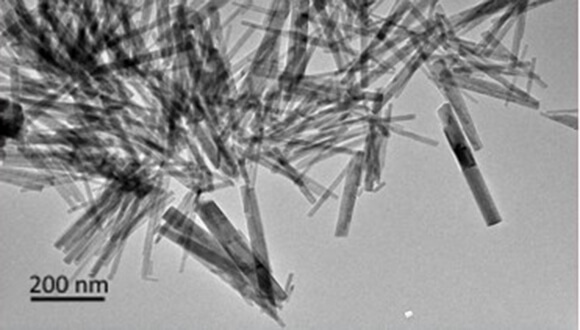 Nanocrystals from the research as photographed with the lens of the electron microscope in Prof. Markovich's laboratory
