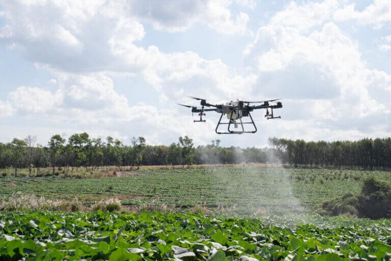 A drone replaces spraying planes in agriculture. PR photo, Propeller Drones